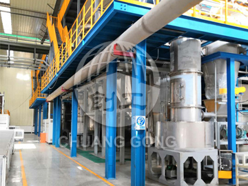 High temperature rotary flash dryer
